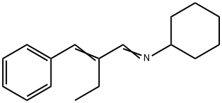 N-[2-(Phenylmethylene)butylidene]cyclohexanamine Structure