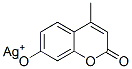 2H-1-Benzopyran-2-one, 7-hydroxy-4-methyl-, silver(1+) salt Structure