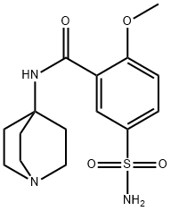 2-Methoxy-N-(3-quinuclidinyl)-5-sulfamoylbenzamide Structure