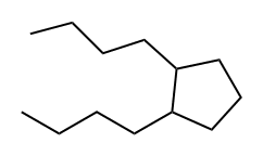 1,2-디부틸시클로펜탄 구조식 이미지
