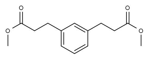 1,3-Benzenedipropionic acid dimethyl ester 구조식 이미지