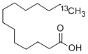 MYRISTIC-14-13C ACID Structure