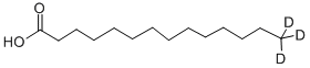 TETRADECANOIC-14,14,14-D3 ACID Structure