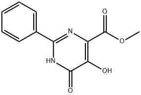 5,6-DIHYDROXY-2-PHENYL-PYRIMIDINE-4-CARBOXYLIC ACID METHYL ESTER Structure