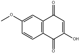 2-hydroxy-6-Methoxy-1,4-dihydronaphthalene-1,4-dione 구조식 이미지