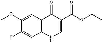 Ethyl 7-Fluoro-6-Methoxy-4-oxo-1,4-dihydro-3-quinolinecarboxylate Structure