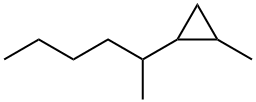 1-메틸-2-(1-메틸펜틸)시클로프로판 구조식 이미지