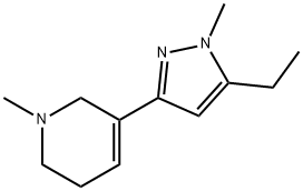 Pyridine, 3-(5-ethyl-1-methyl-1H-pyrazol-3-yl)-1,2,5,6-tetrahydro-1-methyl- (9CI) 구조식 이미지