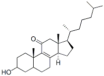 3-hydroxycholest-8-en-11-one Structure