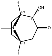 8-Azabicyclo[3.2.1]octan-3-one,2-hydroxy-8-methyl-,endo-(9CI) 구조식 이미지