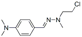 NMETHYLNBETACHLOROETHYLPARADIMETHYLAMINOBENZALDEHYDEHYDRAZONE 구조식 이미지