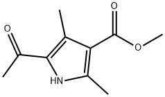 1H-Pyrrole-3-carboxylicacid,5-acetyl-2,4-dimethyl-,methylester(9CI) 구조식 이미지