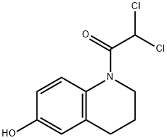 1-(dichloroacetyl)-1,2,3,4-tetrahydroquinolin-6-ol 구조식 이미지