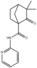 Bicyclo[2.2.1]heptane-1-carboxamide, 3,3-dimethyl-2-oxo-N-2-pyridinyl- (9CI) 구조식 이미지