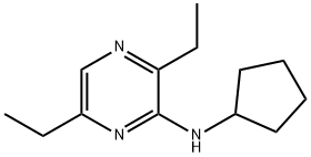 피라지나민,N-사이클로펜틸-3,6-디에틸-(9CI) 구조식 이미지