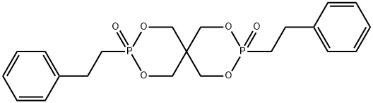 2,4,8,10-Tetraoxa-3,9-diphosphaspiro[5.5]undecane, 3,9-bis(2-phenylethyl)-, 3,9-dioxide Structure