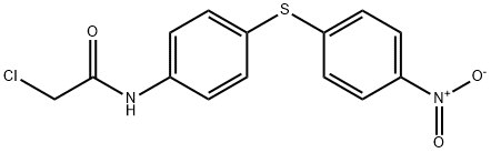 2-Chloro-N-[4-[(4-nitrophenyl)thio]phenyl]acetamide 구조식 이미지