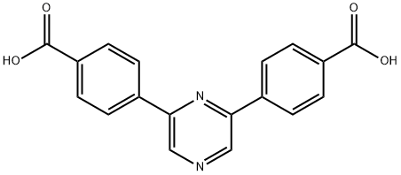 2,6-Di(4-carboxyphenyl)pyrazine Structure