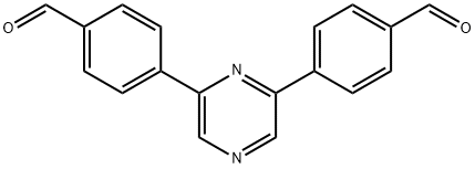 4,4'-(2,6-Pyrazinediyl)bisbenzaldehyde 구조식 이미지