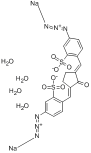 62316-48-7 2,5-BIS-(4-AZIDO-2-SULFOBENZYLIDENE)- CYCLOPENTANONE, DISODIUM SALT, TETRAHYDRATE