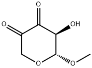 2H-Pyran-3,4-dione, dihydro-5-hydroxy-6-methoxy-, (5S,6R)- (9CI) Structure