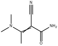2-CYANO-3-(DIMETHYLAMINO)-2-BUTENAMIDE 구조식 이미지