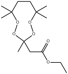 ethyl 3,6,6,9,9-pentamethyl-1,2,4,5-tetroxonan-3-acetate Structure