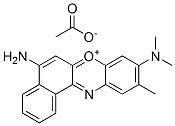 5-amino-9-(dimethylamino)-10-methylbenzo[a]phenoxazin-7-ium acetate 구조식 이미지