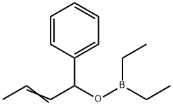 Diethyl[(1-phenyl-2-butenyl)oxy]borane 구조식 이미지