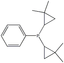 Bis(2,2-dimethylcyclopropyl)phenylphosphine Structure