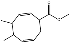 4,5-Dimethyl-2,6-cyclooctadiene-1-carboxylic acid methyl ester Structure