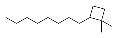 1,1-Dimethyl-2-octylcyclobutane 구조식 이미지