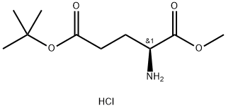 L-Glutamic acid 5-tert-butyl 1-methyl ester hydrochloride 구조식 이미지