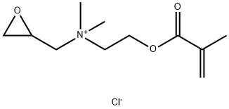 (2,3-epoxypropyl)[2-(methacryloyloxy)ethyl]dimethylammonium chloride Structure