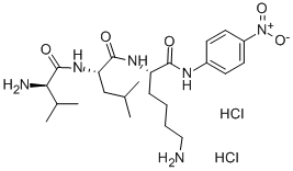 D-VAL-LEU-LYS P-NITROANILIDE DIHYDROCHLORIDE Structure