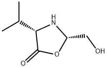 5-Oxazolidinone, 2-(hydroxymethyl)-4-(1-methylethyl)-, (2S,4S)- (9CI) 구조식 이미지