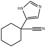 Cyclohexanecarbonitrile, 1-(1H-imidazol-4-yl)- (9CI) Structure