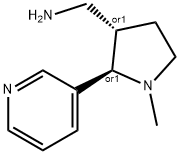 (2S,3R)-rel-1-Methyl-2-(3-pyridinyl)-3-pyrrolidinemethanamine 구조식 이미지