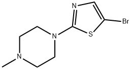 2-(4-메틸피페라진-1-YL)-5-브로모티아졸 구조식 이미지