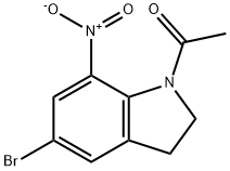 1-ACETYL-5-BROMO-7-NITROINDOLINE Structure