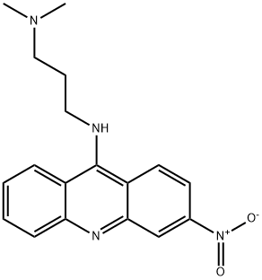 3-Nitro-9-[3-(dimethylamino)propylamino]acridine 구조식 이미지
