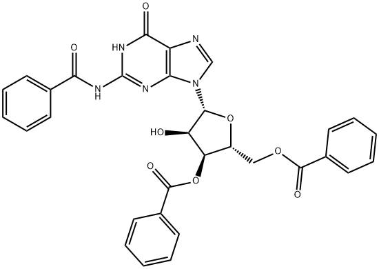 2'',3'',5''-Tri-O-benzoylguanosine Structure