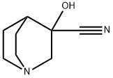 3-하이드록시퀴누클리딘-3-카보니트릴 구조식 이미지