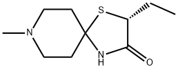 1-Thia-4,8-diazaspiro[4.5]decan-3-one,2-ethyl-8-methyl-,(2R)-(9CI) 구조식 이미지