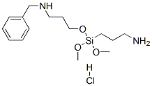 (2-N-BENZYLAMINOETHYL)-3-AMINOPROPYLTRIMETHOXYSILANE, hydrochloride, 50% in methanol 구조식 이미지