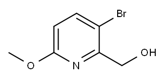 3-Bromo-2-(hydroxymethyl)-6-methoxypyridine Structure