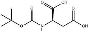 Boc-D-Aspartic acid 구조식 이미지