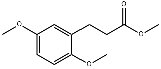 2,5-디메톡시벤젠프로판산메틸에스테르 구조식 이미지