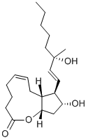 (5Z,13E,15S)-15-Methyl-9α,11α,15-trihydroxyprosta-5,13-dien-1-oic acid 1,9-lactone 구조식 이미지