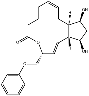 (1E,3R,9Z,11aR,12S,14R,14aR)-3,6,7,8,11,11a,12,13,14,14a-Decahydro-12,14-dihydroxy-3-phenoxymethyl-5H-cyclopent[e]oxacyclotridecin-5-one Structure